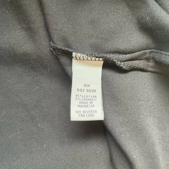 Catherines Suprema Collection Black Button Sleeve Open Front Cardigan 0X Women’s - Picture 12 of 13